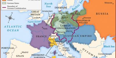 Karte Vīnes eiropā