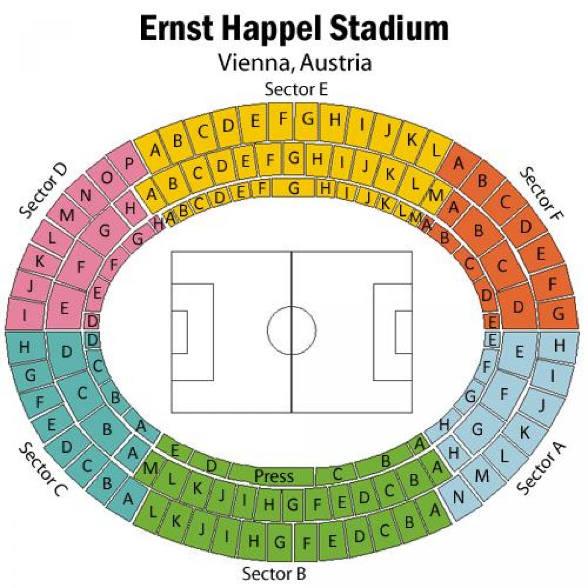 Karte ernst happel stadions