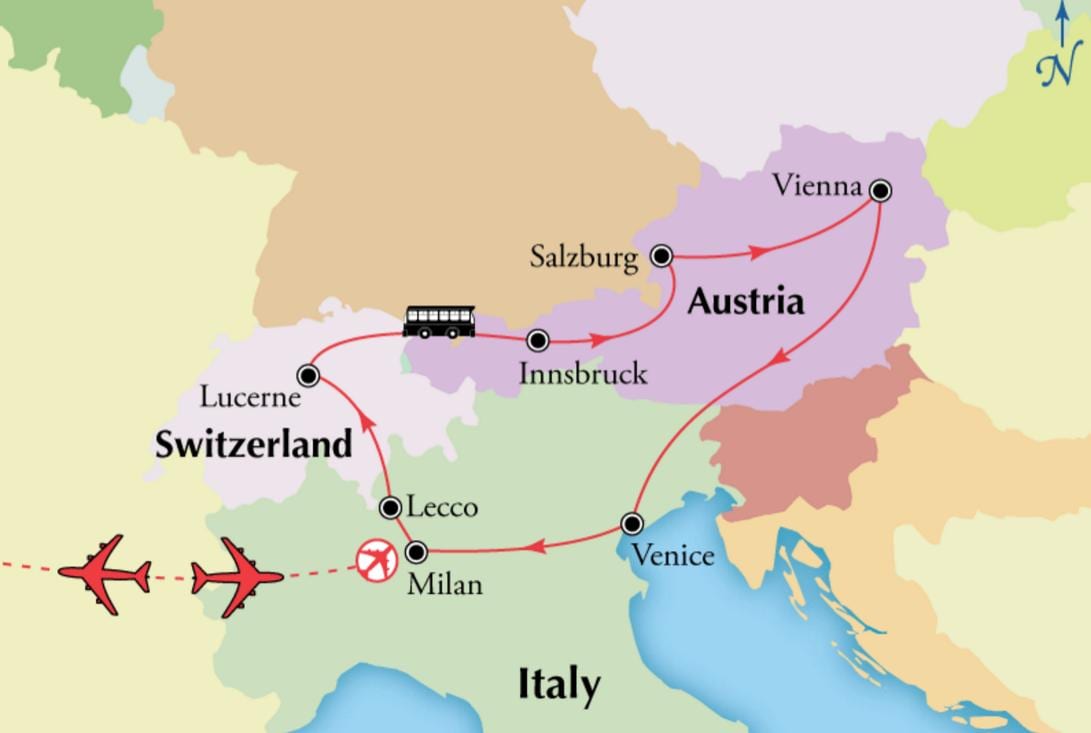 Karte Vīnes switzerlan
