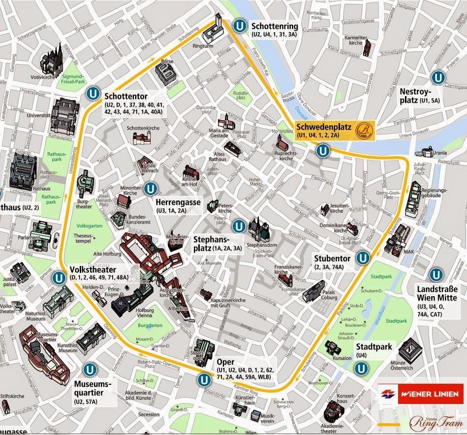 Vīne tramvaja 2016 karte