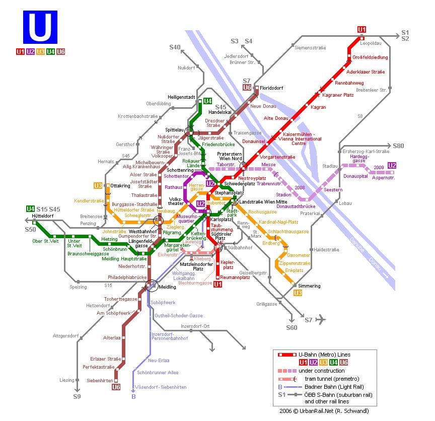 Karte Vīnes tramvajs