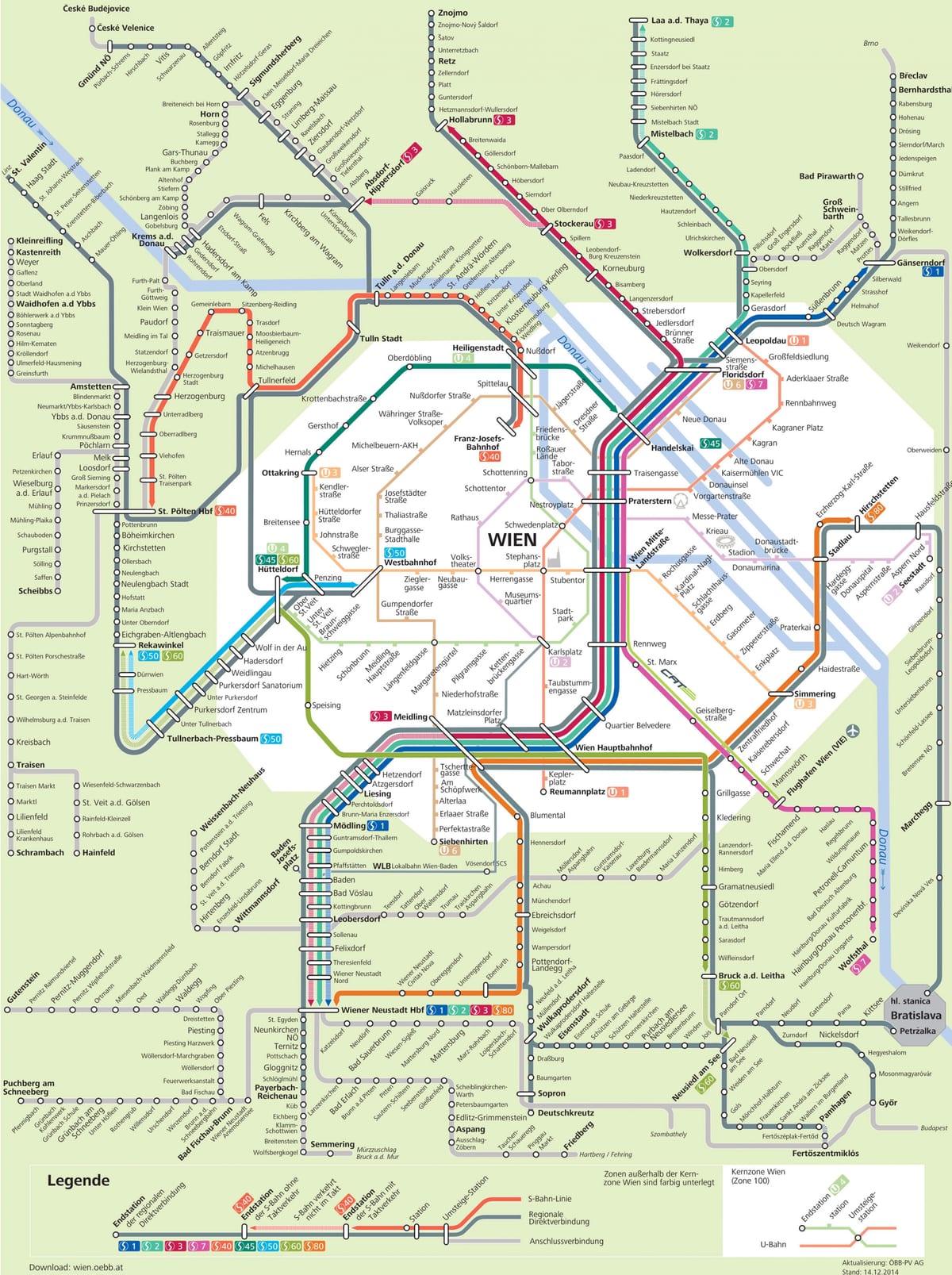 s bahn Wien karte