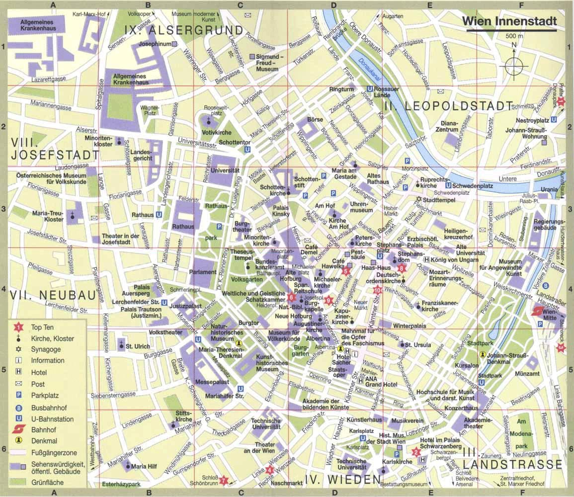 Wien city kartes