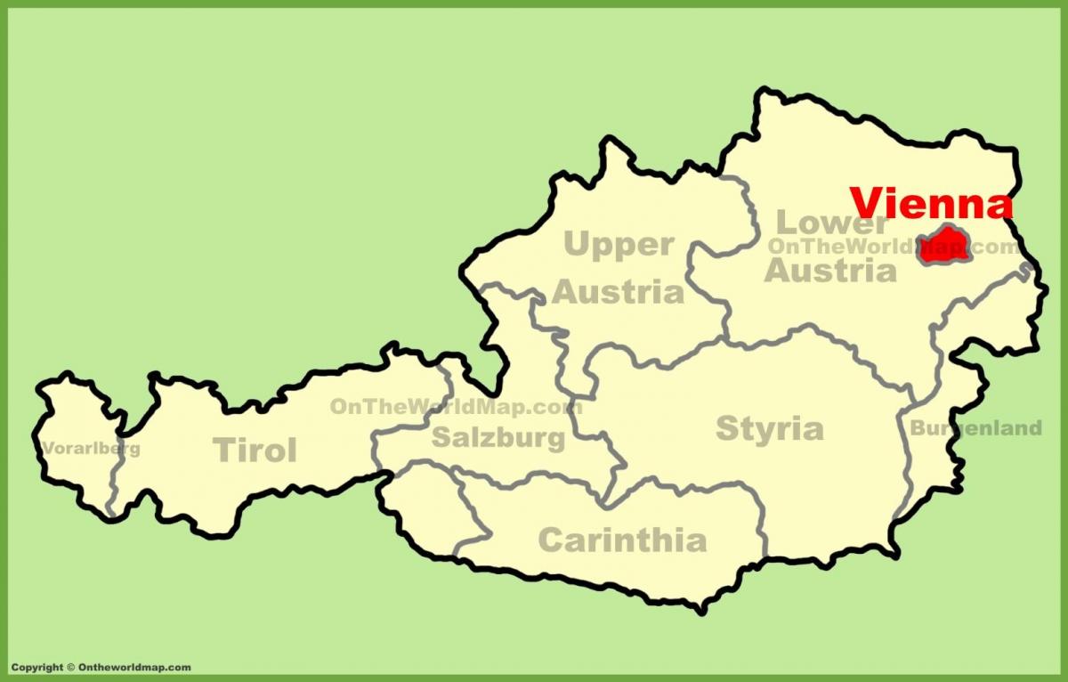 Wien Austrija karte
