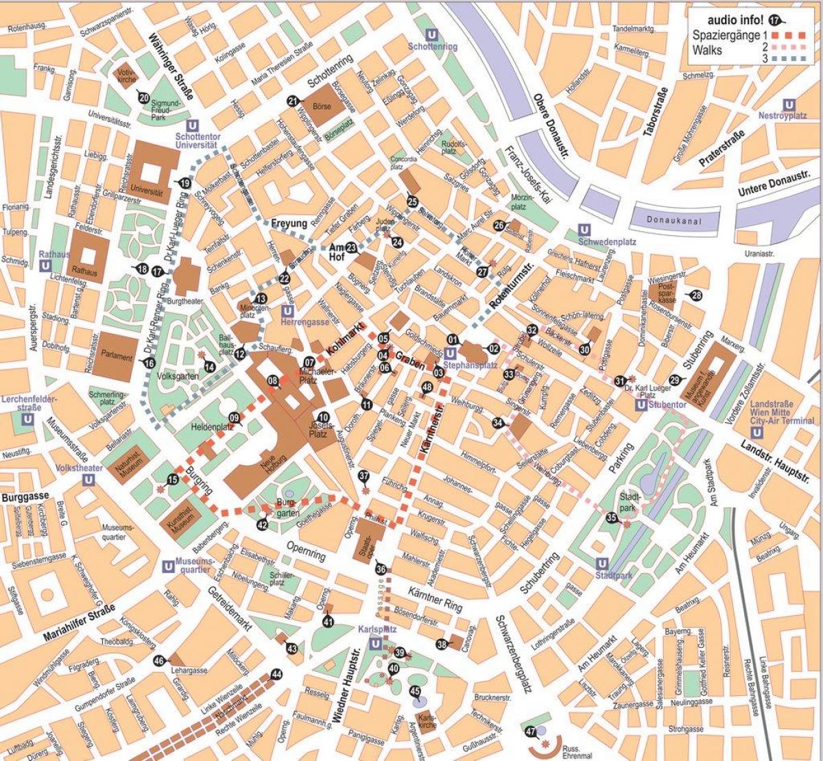 Karte Vīnes offline pilsētas