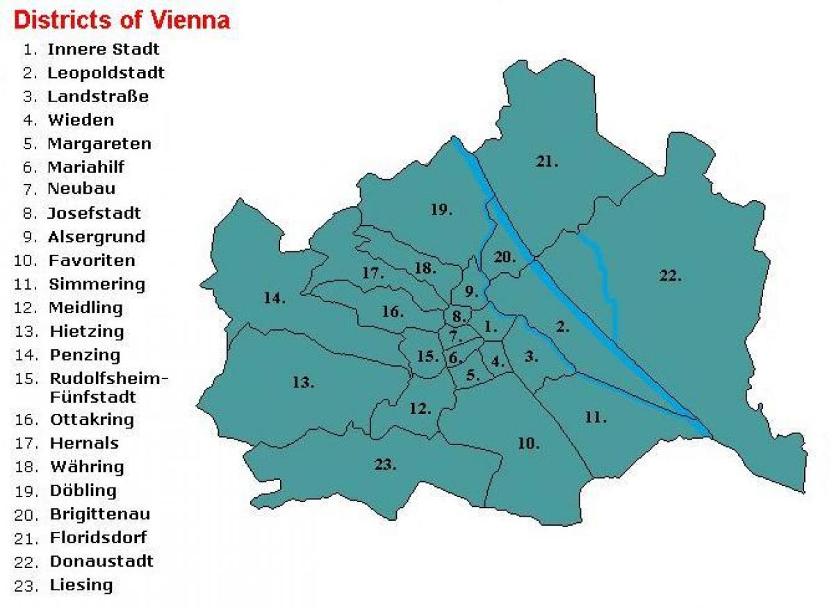 Wien rajonu kartē