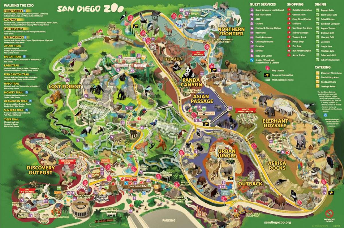 Karte Vīnes zoo