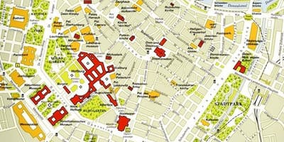 Vīnes vēsturiskā centra kartes