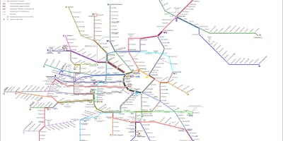 Vīne strassenbahn karte