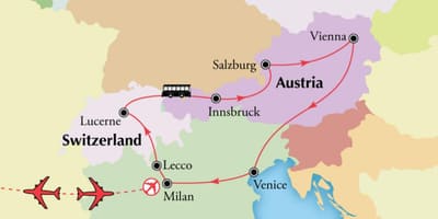 Karte Vīnes switzerlan