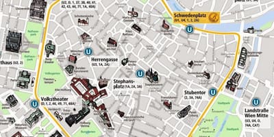 Vīne tramvaja 2016 karte