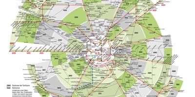 Karte Vīnes transporta zonām
