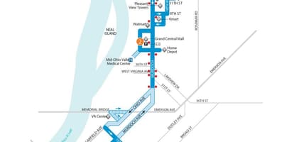 Vīne, Austrija autobusu karte