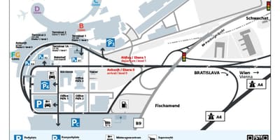 Kartes Vīnes lidostas autostāvvieta