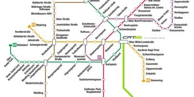 Vīnes lidosta, dzelzceļa stacija map