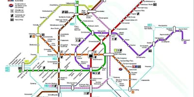Vīnes metro stacija map