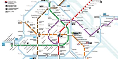 Vīnes metro karte