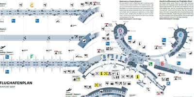 Vīne, Austrija lidosta map