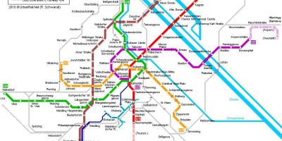 Vīnes metro kartes hauptbahnhof