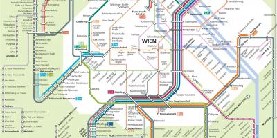 Vīnes pilsētas transporta karti